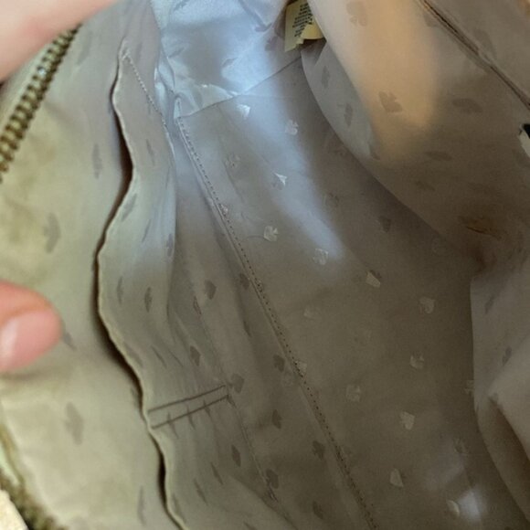 KATE SPADE White Leather  Wicker Two Top Handle Satchel Crossbody Shoulder Bag - Picture 10 of 15